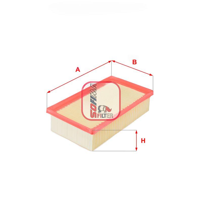 Повітряний фільтр, фільтрувальний елемент, NISSAN/RENAULT "1,5 "0,5 >>, Sofima S0412A