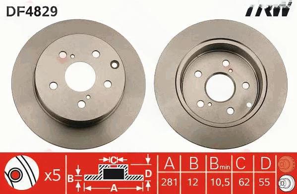 Гальмівний диск, Trw DF4829