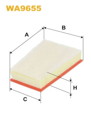 Повітряний фільтр, Wix Filters WA9655