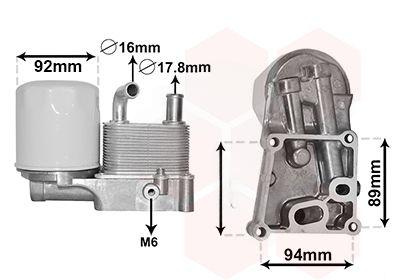 Охолоджувач оливи, моторна олива, Van Wezel 18003598