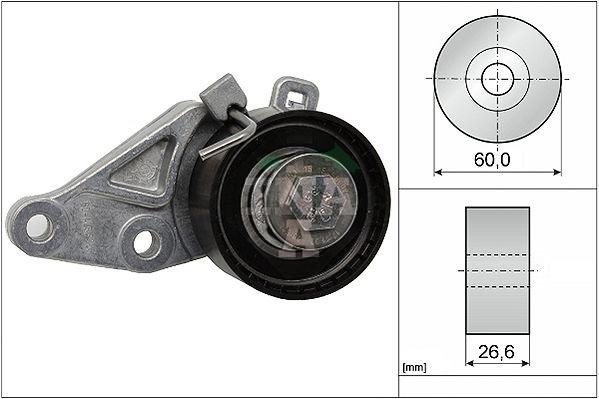 Натяжний ролик, зубчастий ремінь, FORD/MAZDA FOCUS 1/FOCUS 2/FIESTA/FUSION/2 95- 1.2-1.6 натяжной, Ina 531058610