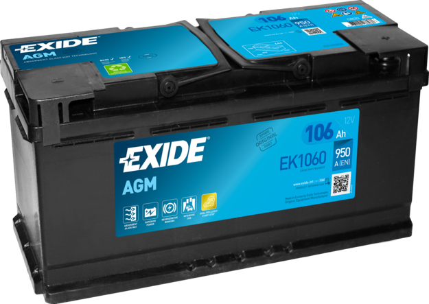 Стартерний акумулятор, Exide EK1060