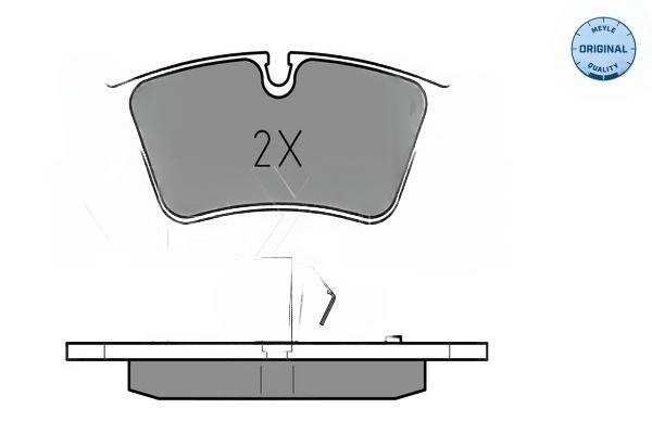 Комплект гальмівних накладок, дискове гальмо, Meyle 0252392318