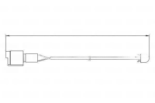Конт. попер. сигналу, знос гальм. накл., BMW, Bosch 1987474910