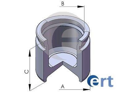 Поршень, гальмівний супорт, Ert 150282-C