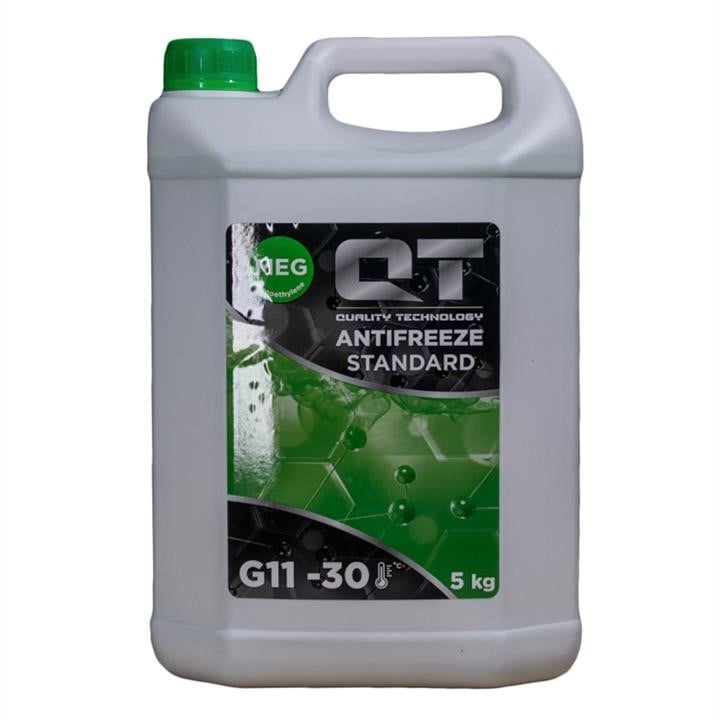 Антифриз qt meg standard -30 g11 зелений 5кг, Qt-Oil QT552305