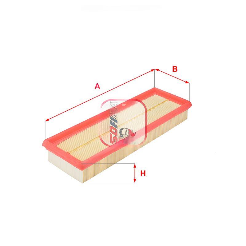Повітряний фільтр, фільтрувальний елемент, Renault Master/Kangoo/Trafic/Opel Vivaro/Nissan Primastar 1.9d, Sofima S2820A