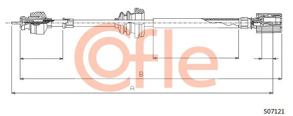 Трос привода спідометра, Fiat Ducato 88-, Cofle S07121