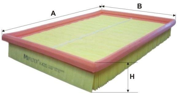 Повітряний фільтр, Mfilter K420