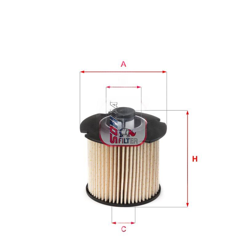 Фільтр палива, фільтрувальний елемент, CITROEN/FORD/PEUGEOT/TOYOTA/DS/HYUNDAI, Sofima S6104NE