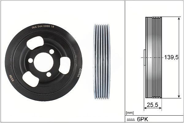 Шків, колінчатий вал, Ina 544009610