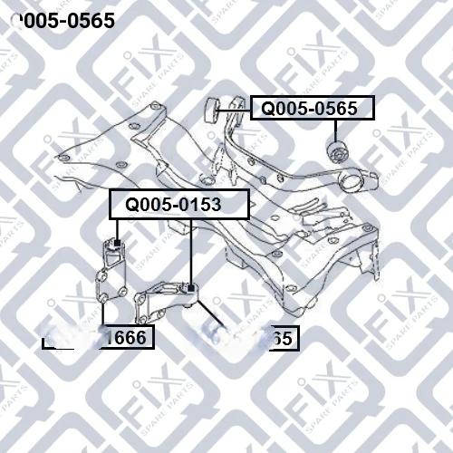 Сайлентблок заднього диференціала, Q-Fix Q0050565