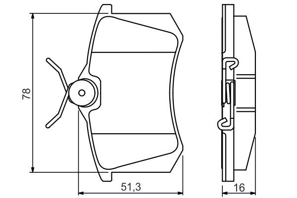 Комплект гальмівних накладок, дискове гальмо, AUDI A3,A4,A6 SEAT VW Golf 3/4 SKODA, Bosch 0986495231