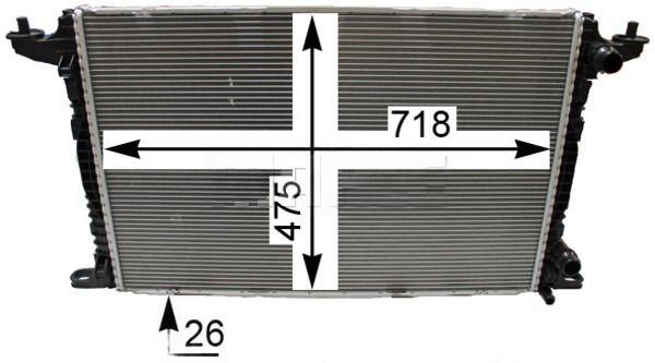 Радіатор, система охолодження двигуна, Mahle CR2179000P