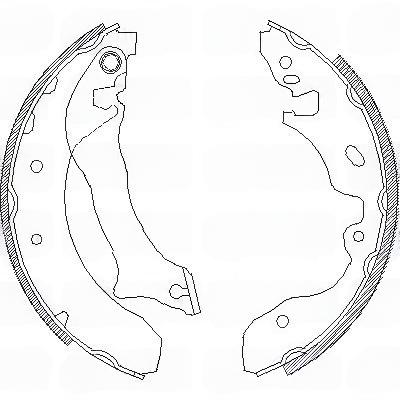 Комплект гальмівних колодок, Remsa 4042.00