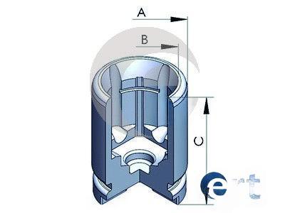 Поршень, гальмівний супорт, Ert 150757-C