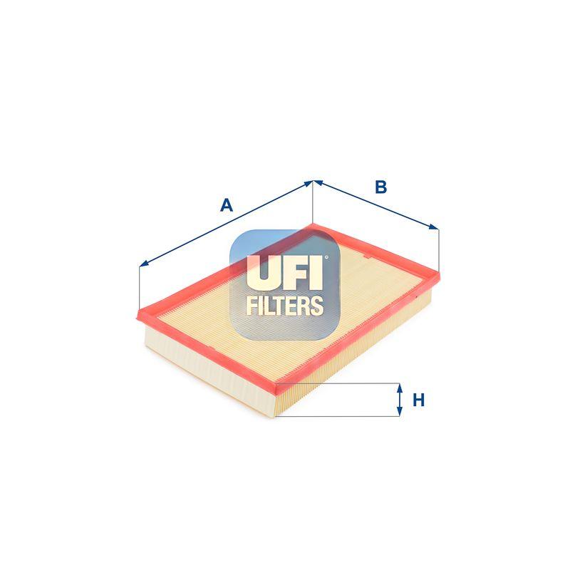 Повітряний фільтр, фільтрувальний елемент, SKODA FABIA 00-, VW GOLF 00-, VW POLO 01-, Ufi 30.158.00