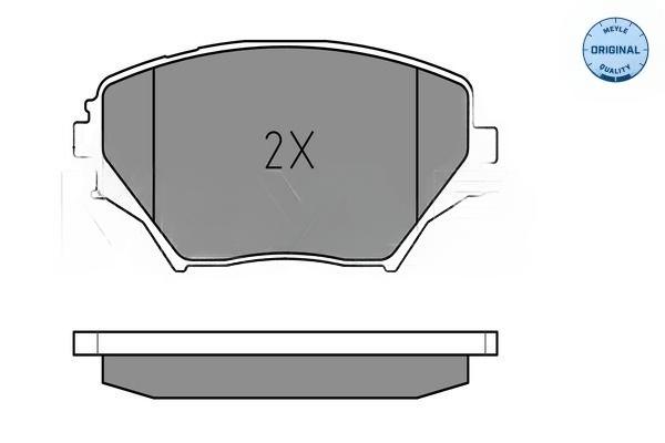 Комплект гальмівних накладок, дискове гальмо, Meyle 0252358517