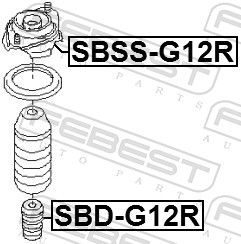 Буфер, підвіска, Febest SBD-G12R