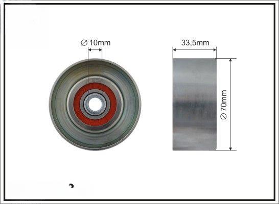 Натяжний ролик, поліклиновий ремінь, Caffaro 500318