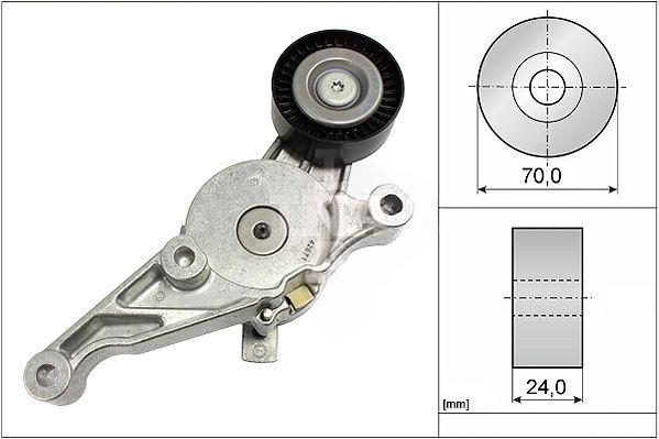 Натяжний пристрій, клиновий ремінь, Audi A3 Seat Skoda Octavia VW 1.9TDI 2.0TDI 03-, Ina 534015110