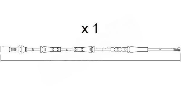 Конт. попер. сигналу, знос гальм. накл., Metelli SU.374