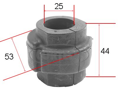 Опора, стабілізатор, Audi A4/A6/A8/Passat 96- (25mm), Corteco 80000262