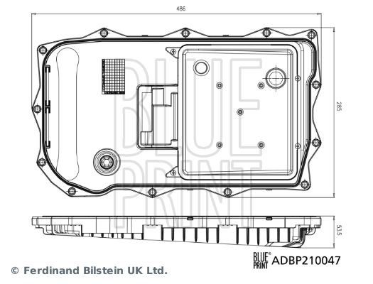 Гідравлічний фільтр, автоматична коробка передач, Blue Print ADBP210047