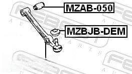 Опора, важіль підвіски, Febest MZAB-051