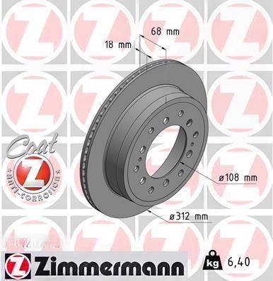 Гальмівний диск, Zimmermann 590.2821.20