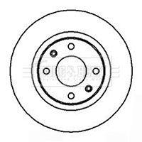 Гальмівний диск, з вентиляцією, 266мм, кількість отворів 4, Borg & Beck BBD4245