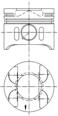 Поршень, Kolbenschmidt 97409600