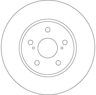 Гальмівний диск, з вентиляцією, 296мм, кількість отворів 5, Camry/Previa/Lexus ES 00-06 2.0-3.0, Trw DF4204