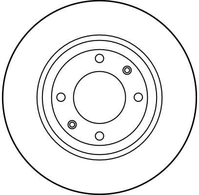 Гальмівний диск, з вентиляцією, 266мм, кількість отворів 4, CITROEN - PEUGEOT Berlingo/Berlingo MultiSpace/BX/Xantia/Xsara, Trw DF1220