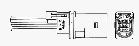 Кисневий датчик, VW Passat B6 1.6 05-10, Ngk LZA07-V4