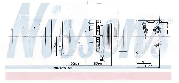 Компресор, система кондиціонування повітря, FORD MONDEO 00-, Nissens 89228