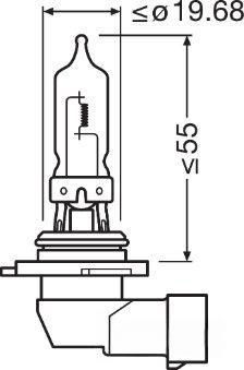 Лампа розжарювання, фара дальнього світла, Osram 69005SBP