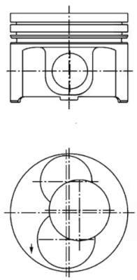 Поршень, Kolbenschmidt 40093700