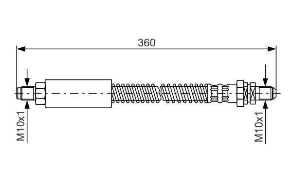 Гальмівний шланг, Bosch 1987476094