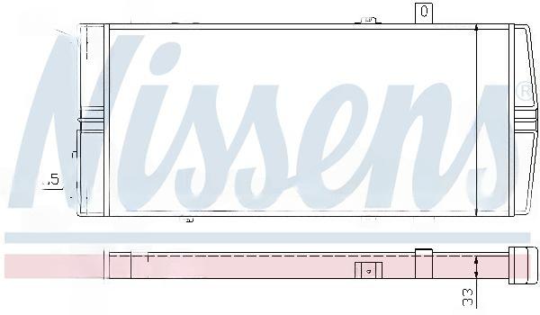 Радіатор, система охолодження двигуна, FELICIA(94-)1.6[OE 6UO.121.253]), Nissens 64102