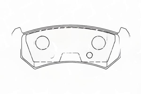 Комплект гальмівних накладок, дискове гальмо, Champion 573216