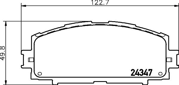 Комплект гальмівних накладок, дискове гальмо, Hella Pagid 8DB355012-361