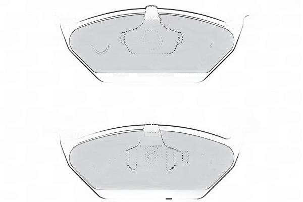 Комплект гальмівних накладок, дискове гальмо, передня вісь, з контактом попередження про знос, гальмівна система TEVES, VAG A1/Fabia/Rapid/Roomster