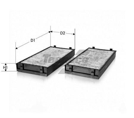 Фільтр, повітря у салоні, 34мм, вугільний фільтр, BMW X5 02.07-, X6 05.08-, Tecneco CK2941-C-2