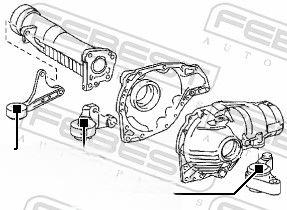 Опора, диференціал, Febest TAB-556