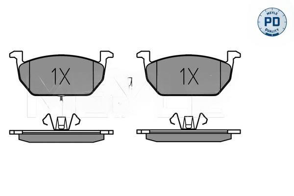 Комплект гальмівних накладок, дискове гальмо, Meyle 0252203517/PD