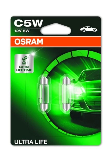 Лампа розжарювання, ліхтар номерного знака, Osram 6418ULT_02B