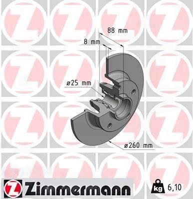 Гальмівний диск, Zimmermann 470.5400.00