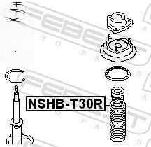 Захисний ковпачок/гофрований кожух, амортизатор, Febest NSHB-T30R