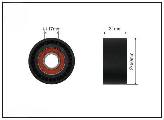 Натяжний ролик, поліклиновий ремінь, Caffaro 27500